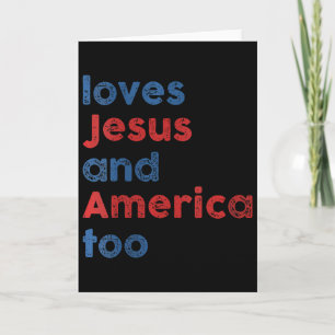 Houdt van Jezus en Amerika Ook Uni voor mannen vro Kaart