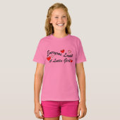 houdt van Latijns meisje T-shirt (Voorkant volledig)