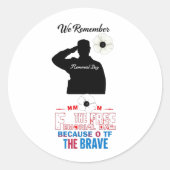 Houdt van Memorial Day Ronde Sticker (Voorkant)