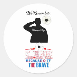 Houdt van Memorial Day Ronde Sticker