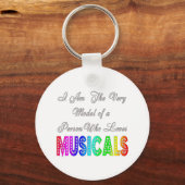 houdt van Musicals Sleutelhanger (Voorkant)