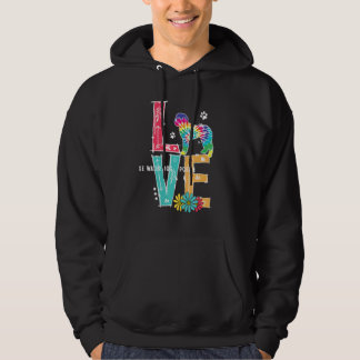 Houdt van Portugese waterhond Portie Tie Dye Portu Hoodie
