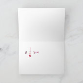 Houdt van Rood Hart I van Sparkly u kaardt Kaart (Binnen)