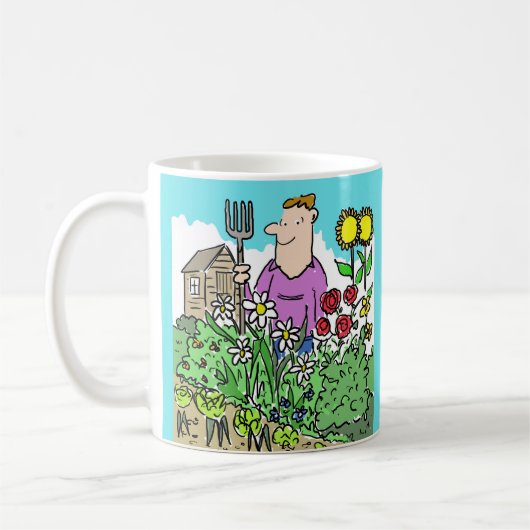Houdt van tuinieren. Keen Gardener Koffiemok (Links)