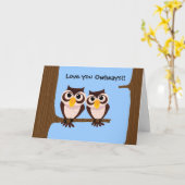 Houdt van u Eigenaars 2 Wenskaart Kaart (Gele Bloem)