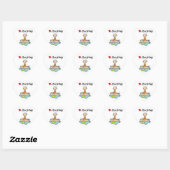 Houdt van varen hart sticker (Vel)