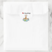 Houdt van varen hart sticker (Tas)