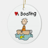 Houdt van varen keramisch ornament (Links)