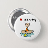 Houdt van varen ronde button 5,7 cm (Voorkant /achterkant)