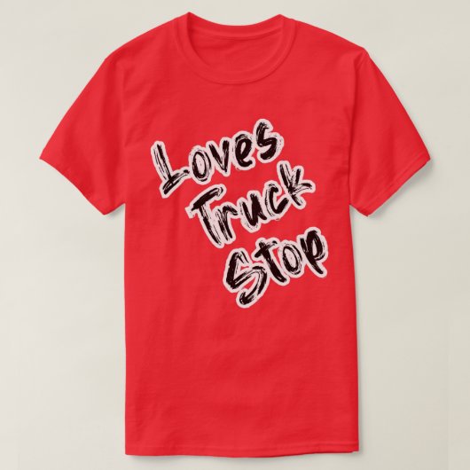 Houdt van vrachtwagenstop Classic 3 T-shirt (Design voorkant)