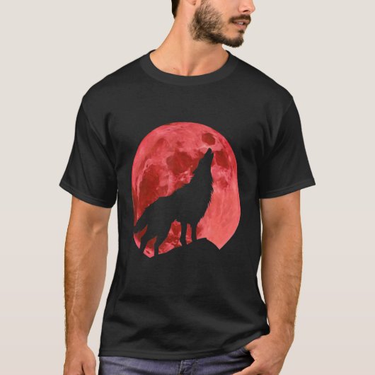 houdt van Wolven wolf Moon 2 T-shirt (Voorkant)
