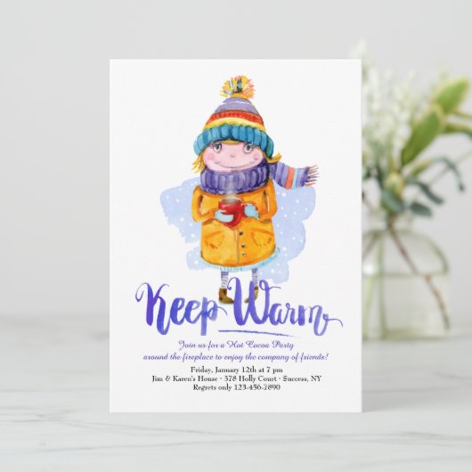 Houdt Warm Uitnodiging (Staand voorkant)