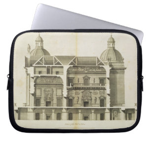Houghton Hall: dwarsdoorsnede van de Hall en Salon Laptop Sleeve