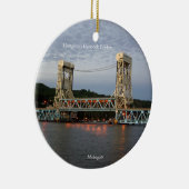 Houghton Hancock Bridge dubbelzijdig versierend Keramisch Ornament (Rechts)