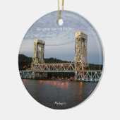 Houghton Hancock Bridge dubbelzijdig versierend Keramisch Ornament (Links)