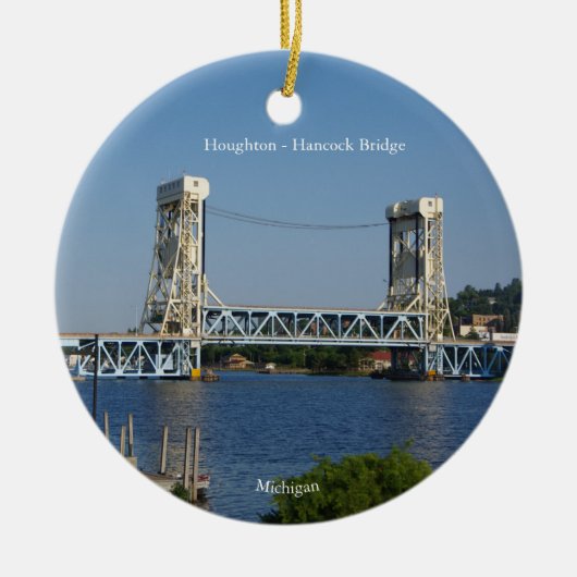Houghton Hancock Bridge-versiering Keramisch Ornament (Voorkant)