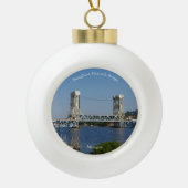 Houghton Hancock Bridge-versiering Keramische Bal Ornament (Voorkant)