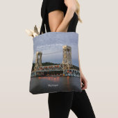 Houghton Hancock-brug over de hele tote bag (Dichtbij)