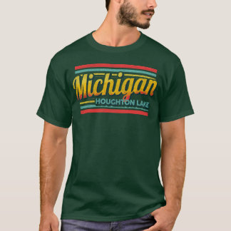 Houghton Lake Michigan Vintage Souvenir 70er 80er T-shirt