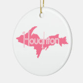 Houghton Michigan Upper Peninsula Keramisch Ornament (Links)