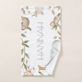 Houland safari dieren gepersonaliseerde handdoekse bad handdoek (Handdoek)