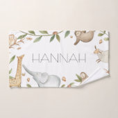 Houland safari dieren gepersonaliseerde handdoekse bad handdoek (Handdoek)