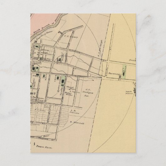 Houlton, Aroostook County Map Briefkaart (Voorkant)