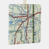Houlton Maine  Map Keramisch Ornament (Rechts)