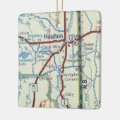 Houlton Maine  Map Keramisch Ornament (Links)