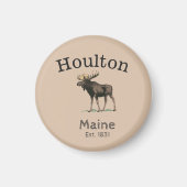 Houlton Maine Moose Magneet (Voorkant)
