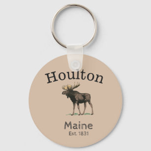 Houlton Maine Moose Sleutelhanger