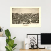 Houlton, ME Panoramic Map - 1894 Poster (Thuiskantoor)