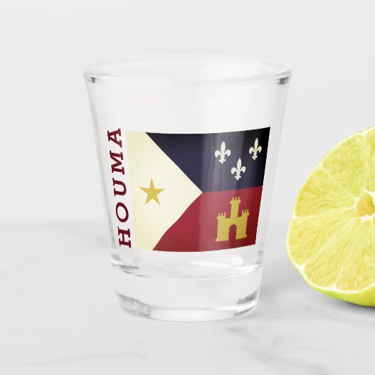 Houma, Louisiana Shot Glas (Voorkant)