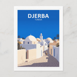 Houmt Souk en de witgekalkte koepels van Djerba Briefkaart