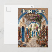 Houmt Souk Tunesië Briefkaart (Voorkant / Achterkant)