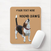 Hound Dawg Beagle Funny Dog Mousepad Muismat (Met muis)