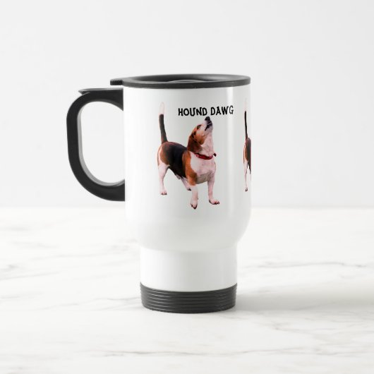 Hound Dawg Beagle Funny Dog Reisbeker (Links)