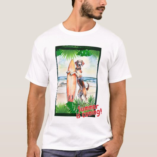 Hound: "De zomer komt eraan!" T-shirt (Voorkant)