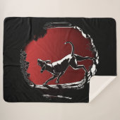 Hound Dog Art Blanket Hunting Dog Sherpa Blanket Sherpa Deken (Voorkant (horizontaal))