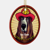 Hound Dog Brandweerman ornament (Rechts)