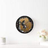 Hound Dog Clock Hunting Dog Art Wall Clock Ronde Klok (Huis)