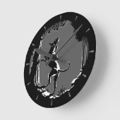 Hound Dog Clock Hunting Dog Art Wall Clock Ronde Klok (Hoek)