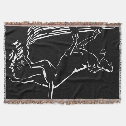 Hound Dog Deken Jachthond Kunst Worpdeken (Voorkant)