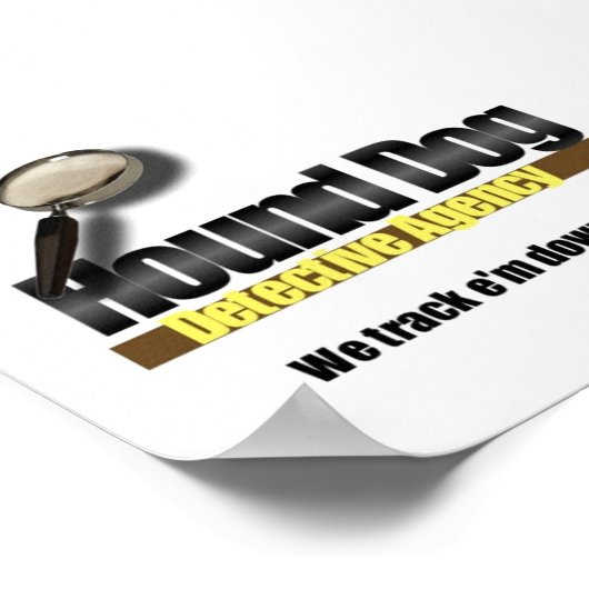 Hound Dog Detective Agency Poster (Hoek)