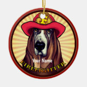 Hound Dog Firefighter ornament (Voorkant)