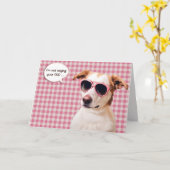 Hound Dog Getting Old Birthday Kaart (Gele Bloem)