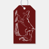 Hound Dog Gift Labels Custom Christmas Coonhound L Cadeaulabel (Achterkant)