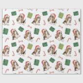 Hound Dog Kerst inpakpapier (Vlak)