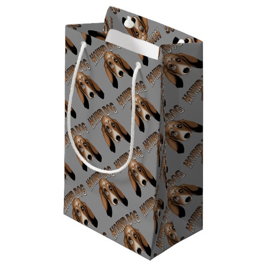 Hound Dog Klein Cadeauzakje (Voorkant Gekanteld)