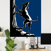 Hound Dog Kunstposter Jachthond Liefhebber Prints (Thuiskantoor)